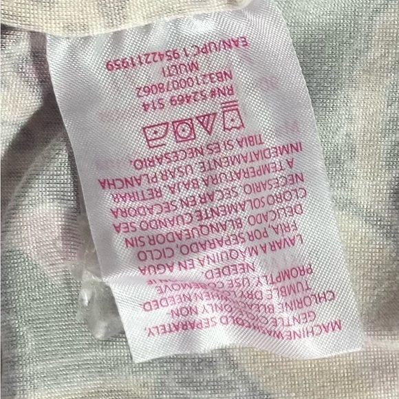 No boundary’s Jr. XL Retro Boho Bellbottom Pants or Loungers Floral Pink - Picture 6 of 11